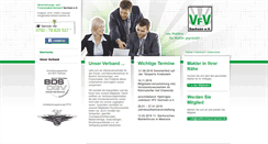 Desktop Screenshot of maklerverband-sachsen.de